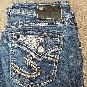 Silver Suki Flap embellished jeans